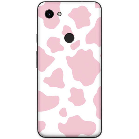 Pink Cow Print Google Pixel 3a Skin